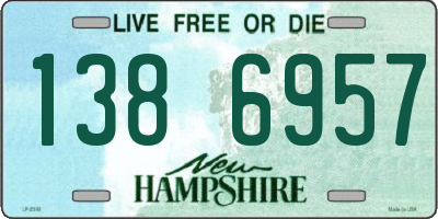 NH license plate 1386957