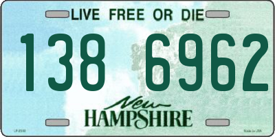 NH license plate 1386962