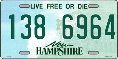 NH license plate 1386964