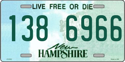 NH license plate 1386966