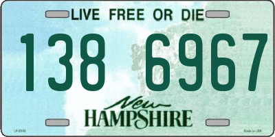 NH license plate 1386967