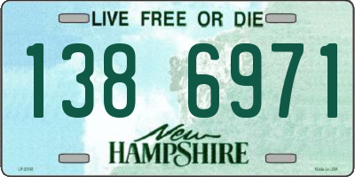 NH license plate 1386971