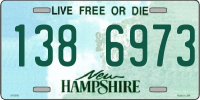 NH license plate 1386973