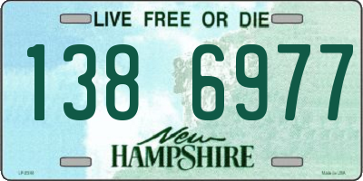 NH license plate 1386977