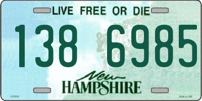 NH license plate 1386985