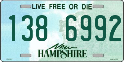 NH license plate 1386992