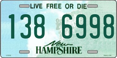 NH license plate 1386998