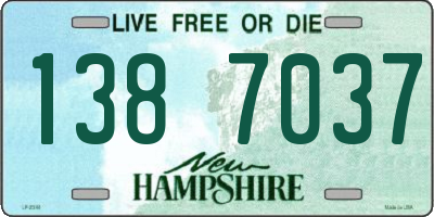 NH license plate 1387037