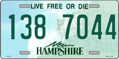 NH license plate 1387044