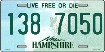 NH license plate 1387050