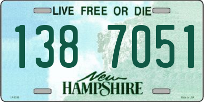 NH license plate 1387051