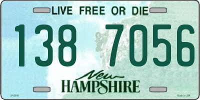 NH license plate 1387056