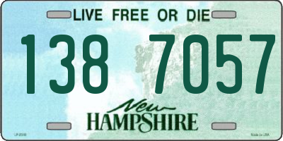 NH license plate 1387057