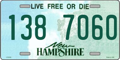 NH license plate 1387060
