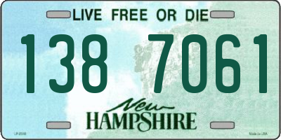 NH license plate 1387061
