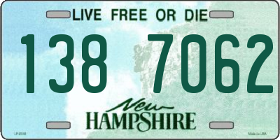 NH license plate 1387062