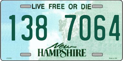 NH license plate 1387064