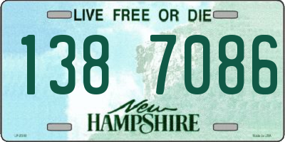 NH license plate 1387086