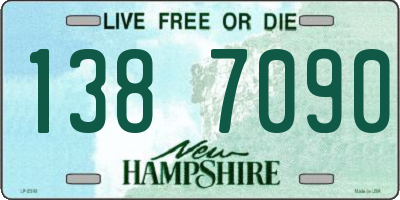 NH license plate 1387090