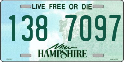 NH license plate 1387097