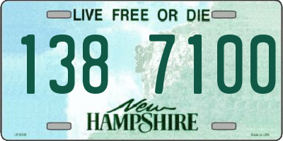 NH license plate 1387100