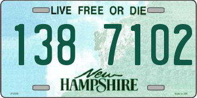 NH license plate 1387102