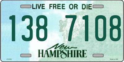 NH license plate 1387108