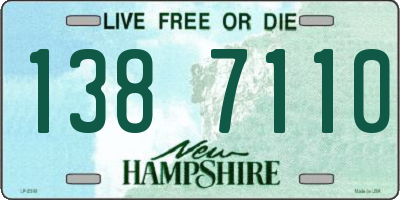 NH license plate 1387110