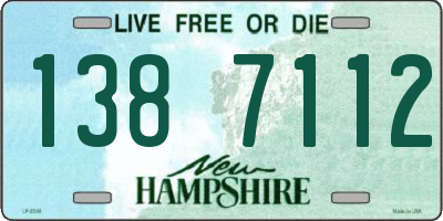 NH license plate 1387112