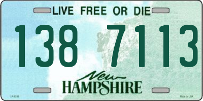 NH license plate 1387113