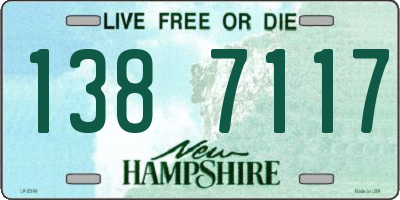 NH license plate 1387117