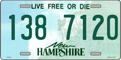 NH license plate 1387120