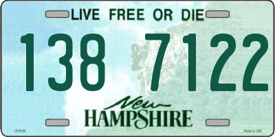 NH license plate 1387122