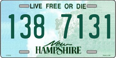 NH license plate 1387131