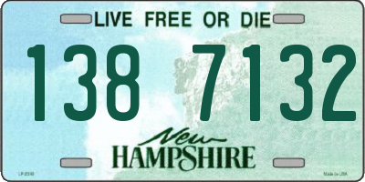 NH license plate 1387132