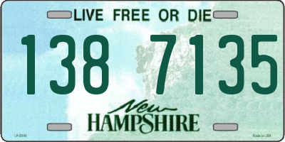 NH license plate 1387135