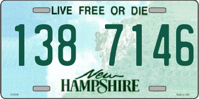 NH license plate 1387146