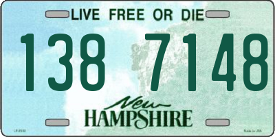 NH license plate 1387148