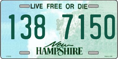 NH license plate 1387150