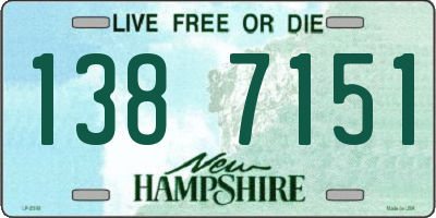 NH license plate 1387151