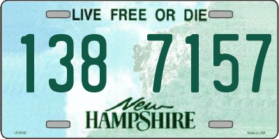 NH license plate 1387157