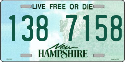NH license plate 1387158