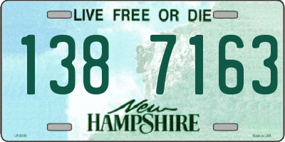 NH license plate 1387163
