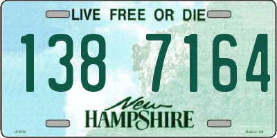 NH license plate 1387164
