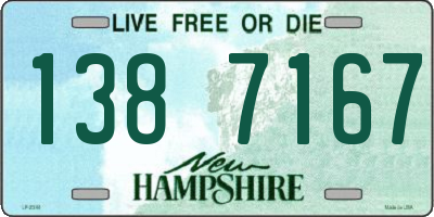 NH license plate 1387167
