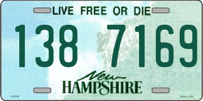 NH license plate 1387169