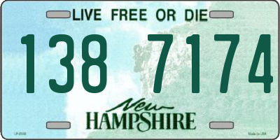NH license plate 1387174