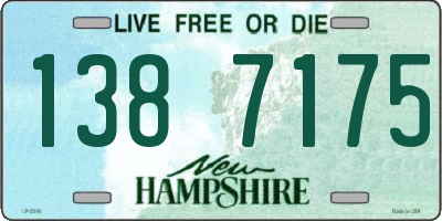 NH license plate 1387175