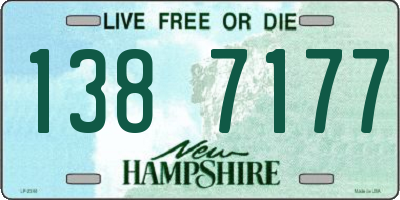 NH license plate 1387177