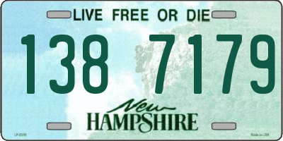 NH license plate 1387179